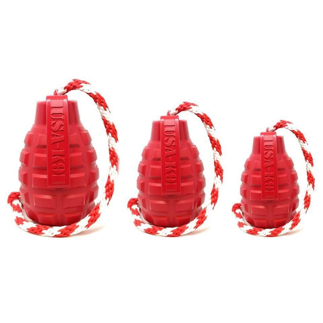 USA K9 Grenade Reward Toy (With Rope)